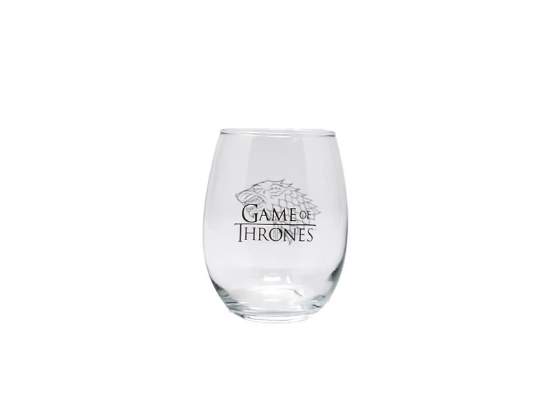 Game of Thrones Collectible Wine Glass Set (House Stark & House Targaryen) - Image 2
